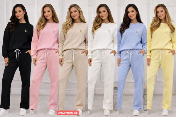 Komplet damskie Roz Standard, Mix Kolor Paczka 10 szt